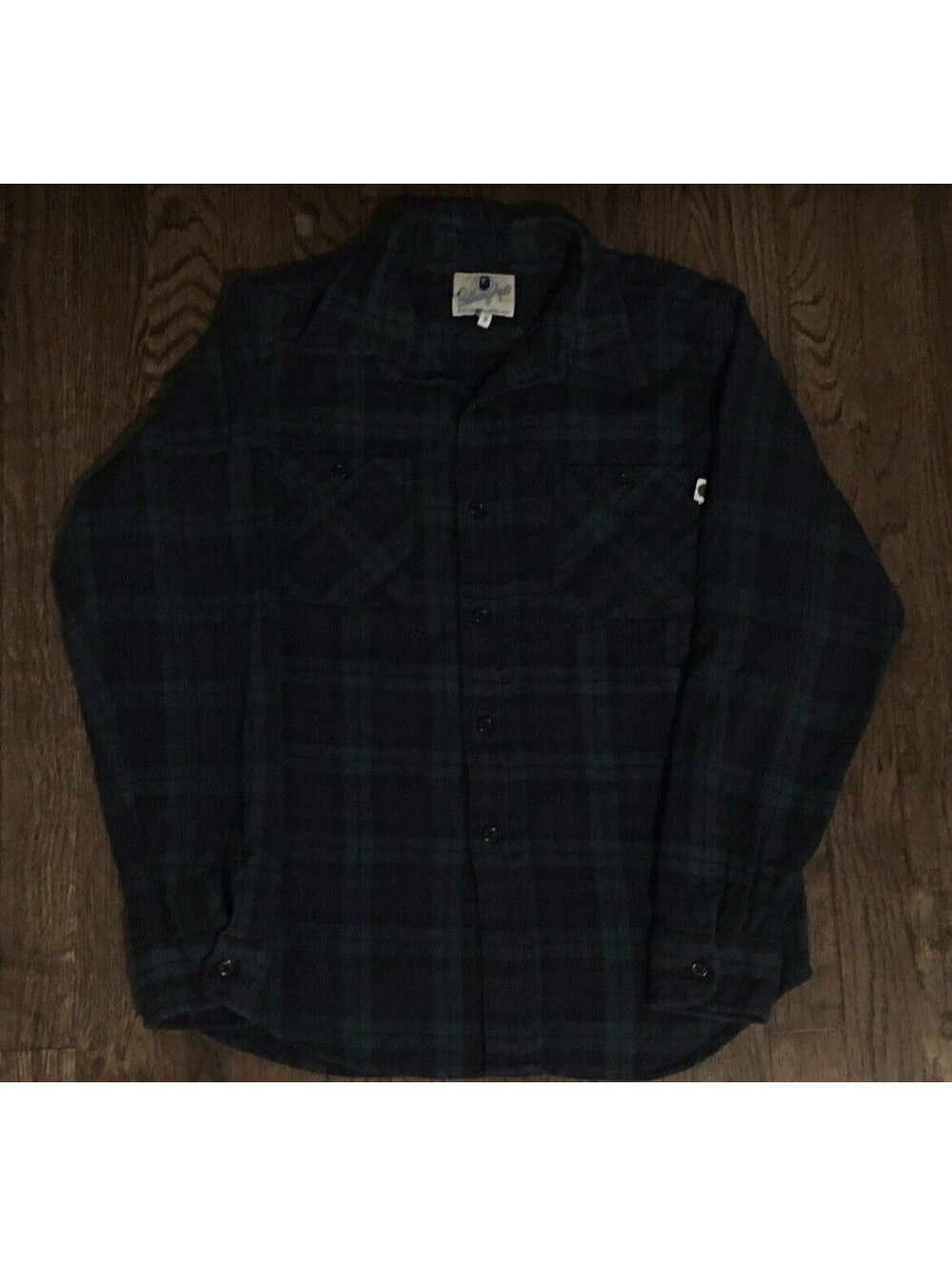 A Bathing Ape Long sleeve Flannel Thick Button Shirt Small